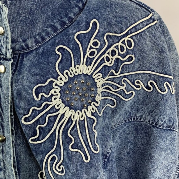 PADO VTG Oversize Denim Jacket M - Picture 6 of 8